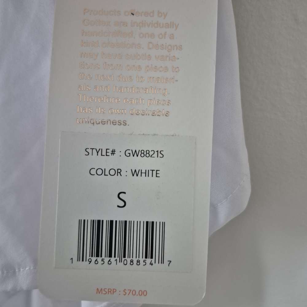Gottex White Garment with Metallic Accents - Picture 5 of 10